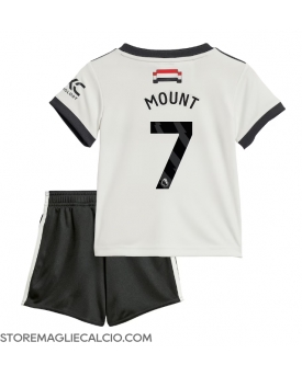 Manchester United Mason Mount #7 Maglia Gara Terza Repliche 2024-25 Bambino Maniche Corte Manchester United Mason Mount #7 Maglia Gara Terza Repliche 2024-25 Bambino Maniche Corte